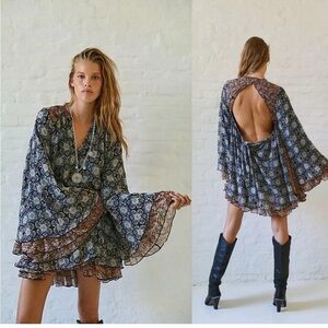 Free People Long Sleeve Gabi Dress Size Large